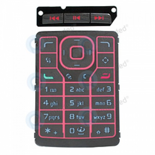 Nokia N76 Keypad Set Latin Red