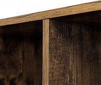 Ξύλινη Βιβλιοθήκη με 10 Ράφια 129.5 x 29 x 129.5 cm Χρώματος Σκούρο Καφέ Vasagle (LBC10BX) (VASLBC10BX)