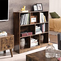Ξύλινη Βιβλιοθήκη με 8 Ράφια 97.5 x 30 x 100 cm Vasagle (LBC52BX) (VASLBC52BX)