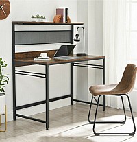 Μεταλλικό Γραφείο με 1 Ράφι 120 x 60 x 125.5 cm Vasagle (LWD030B01) (VASLWD030B01)