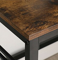 Μεταλλικό Γραφείο με 1 Ράφι 120 x 60 x 125.5 cm Vasagle (LWD030B01) (VASLWD030B01)