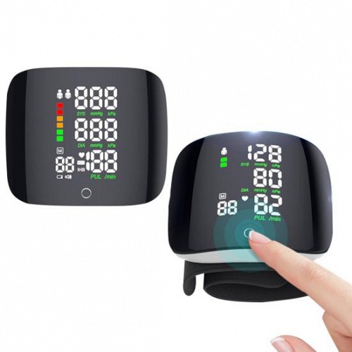 Ηλεκτρικό πιεσόμετρο με οθόνη LED Μαύρο WEB506