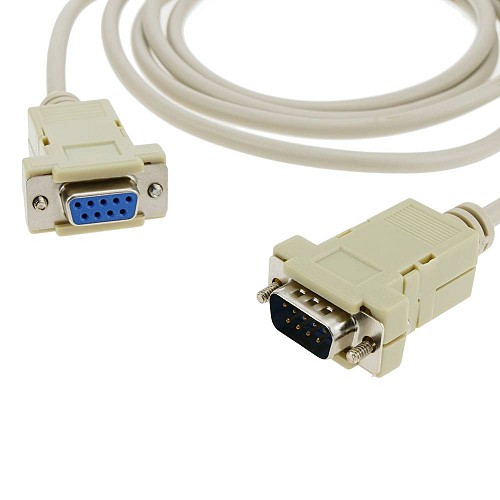 Serial 9-pin Male to Serial 9-pin Female Cable Gray 1,8m