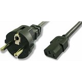 Καλώδιο τροφοδοσίας Schuko - IEC C13 2.5m μαύρο