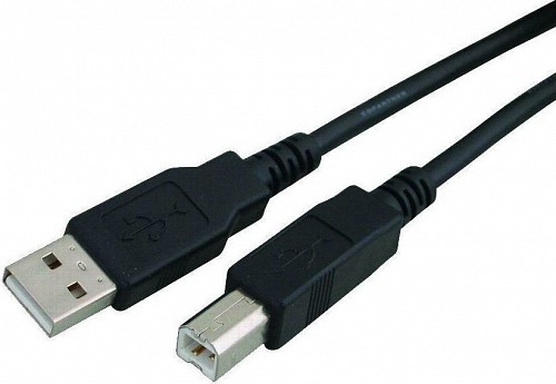Καλώδιο USB2.0 USB-A male to USB-B male 1.8m Μαύρο
