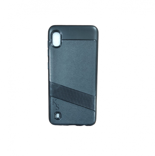 Θήκη Samsung Galaxy A10 Back Cover Σιλικόνης Μαύρο Carbon