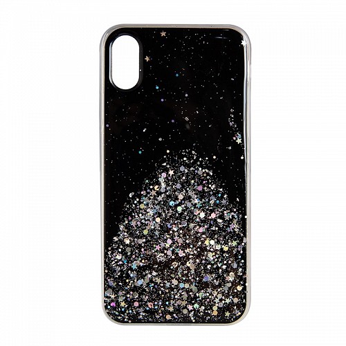 Θήκη Back Cover Apple iPhone XS MAX BLACK GLITTER