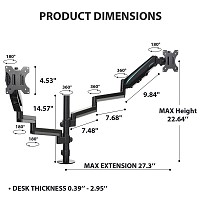 Gaming Αξεσουάρ Γραφείων - Eureka Ergonomic® ERK-MA02-24P