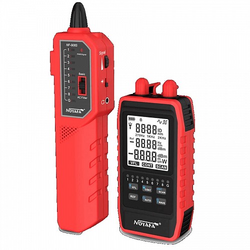 NOYAFA NF-908S ΜΕΤΡΗΤΗΣ ΔΙΚΤΥΟΥ ΚΑΙ ΟΠΤΙΚΩΝ ΙΝΩΝ ΜΕ 6 ΜΗΚΗ ΚΥΜΑΤΟΣ ΚΑΙ ΒΥΣΜΑΤΑ FC,ST,SC