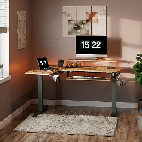 Γραφείο - Eureka Ergonomic® ERK-L60L-RB-V1-US 155x110x76-135εκ.
