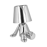 Φωτιστικό LED Silver Man με Touch , φόρτιση με USB
