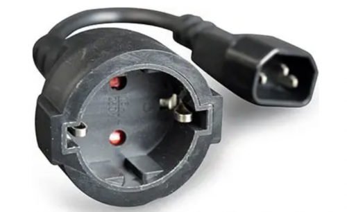 Cablexpert PC-SFC14M-01 Καλώδιο Τροφοδοσίας IEC C14 to Schuko 0.15m