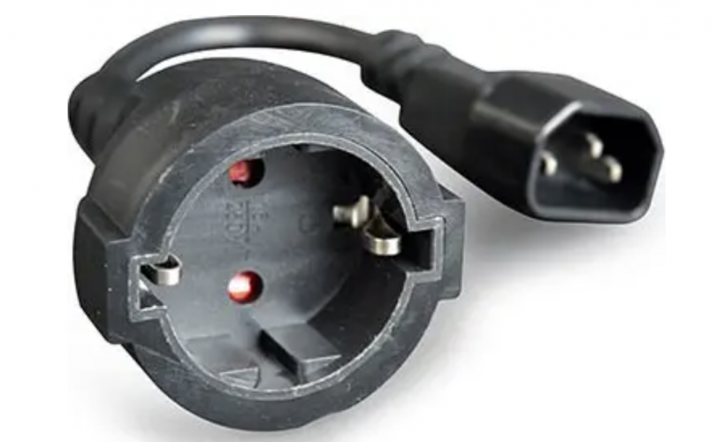 Cablexpert PC-SFC14M-01 Καλώδιο Τροφοδοσίας IEC C14 to Schuko 0.15m