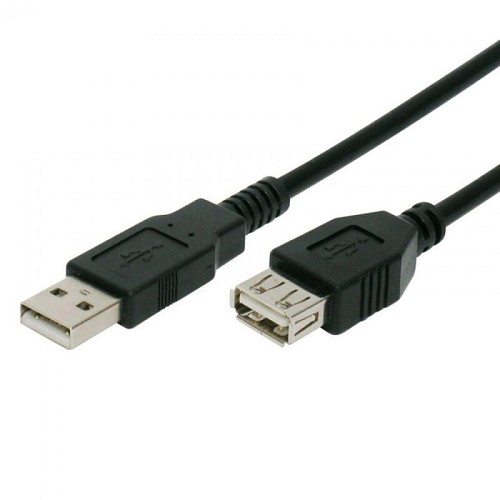 Καλώδιο προέκτασης USB 1.5m, μαύρο