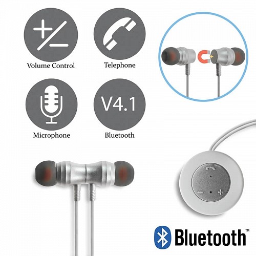 Magnetic BT Headset XT-8 White 1018.234