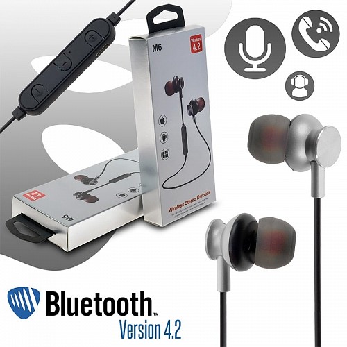 BT Stereo Handsfree M6 Silver 1018.384