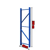 Κολώνα Βαρέως Τύπου 200x60 Μπλε 200.004