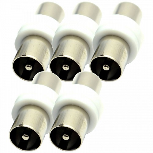 POWERTECH αντάπτορας PAL 9.5mm αρσενικό CAB-V022 για TV, 5τμχ CAB-V022