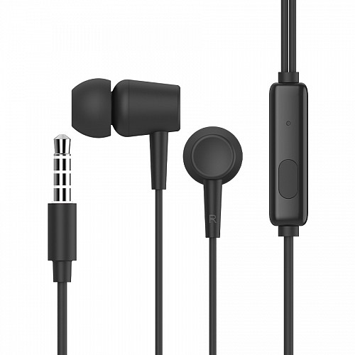 CELEBRAT earphones με μικρόφωνο G13, 3.5mm σύνδεση, Φ10mm, 1.2m, μαύρο G13-BK