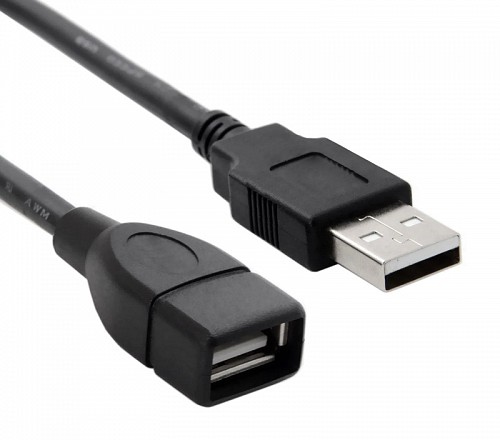 POWERTECH καλώδιο προέκτασης USB CAB-U011, 480Mbps, 1.5m, μαύρο CAB-U011