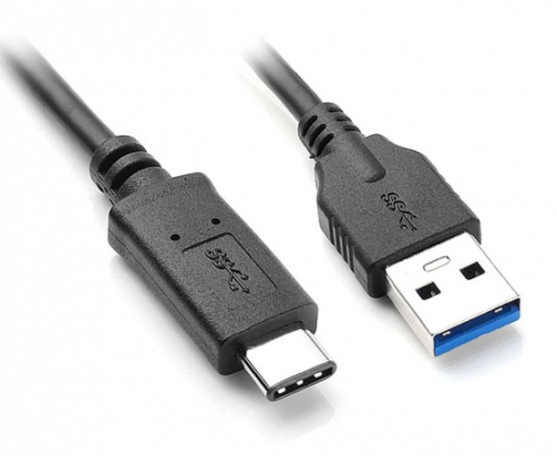 POWERTECH καλώδιο USB 3.0 σε USB-C CAB-UC002, 2m, μαύρο CAB-UC002