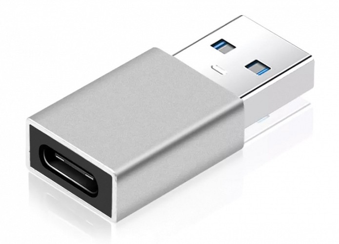 POWERTECH αντάπτορας USB 3.0 σε USB-C PTH-063, 5Gbps, ασημί PTH-063
