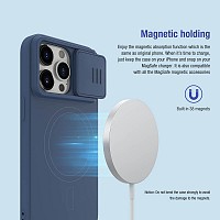 NILLKIN θήκη CamShield Silky Magnetic Silicone, iPhone 15 Pro Max, μαύρη 6902048269682