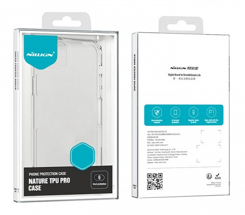 NILLKIN θήκη Nature Pro για iPhone 15 Plus, διάφανη-μπλε 6902048265868