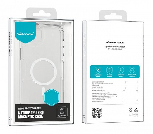 NILLKIN θήκη Nature Pro Magnetic για iPhone 15, διάφανη 6902048265899