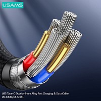 USAMS καλώδιο USB-C σε USB US-SJ630, 66W, 480Mbps, 1.2m, μωβ SJ630USB03