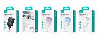 USAMS φορτιστής τοίχου US-CC180, USB & 2x USB-C, 65W PD, GaN, μαύρος CC180TC01