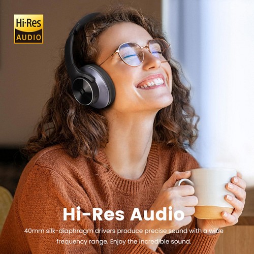ONEODIO headphones A10, ενσύρματα & ασύρματα, Hi-Res ANC, 40mm, μαύρο OA-A10