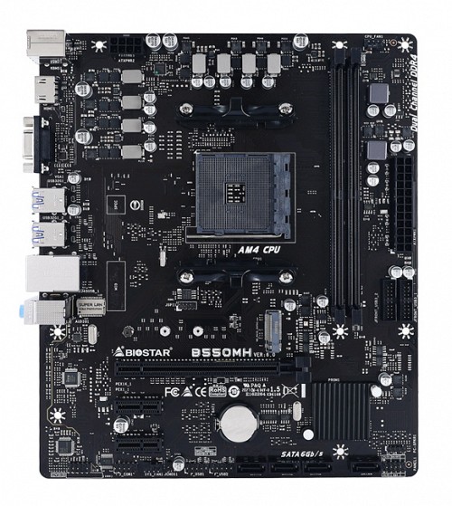 BIOSTAR μητρική B550MH, 2x DDR4, AM4, USB 3.2, uATX, Ver. 3.0 B550MH-3
