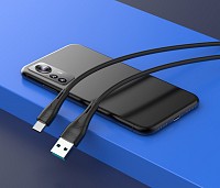CELEBRAT καλώδιο USB-C σε USB CB-18T, 15W, 480Mbps, 1m, μαύρο CB-18T-BK
