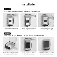 SONOFF θήκη για smart διακόπτες BOX-R2, αδιάβροχη, διάφανη BOX-R2