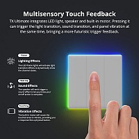SONOFF smart διακόπτης T5-1C-86 με LED φωτισμό, μονός, Wi-Fi, λευκός T5-1C-86