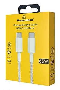 POWERTECH  USB-C PTR-0181, 65W, 480Mbps, 1m,  PTR-0181