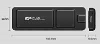 SILICON POWER  SSD PX10, 1TB, USB 3.2, 1050-1050MB/s,  SP010TBPSDPX10CK
