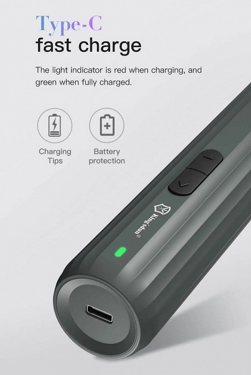 KINGSDUN σετ ηλεκτρικό κατσαβίδι KS-882042 με LED φακό, 2000mAh, 35 σε 1 KS-882042