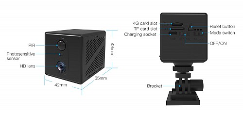 VSTARCAM smart κάμερα CB75, 3MP, 4G, 3000mAh, SD CB75