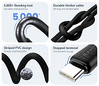 USAMS καλώδιο USB-C σε USB US-SJ688, 3A, 480Mbps, 1m, μαύρο SJ688USB01