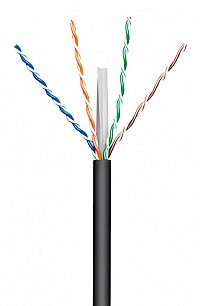 GOOBAY καλώδιο δικτύου 57293, CAT 6 U/UTP, CCA, έως 50m, 100m, μαύρο 57293