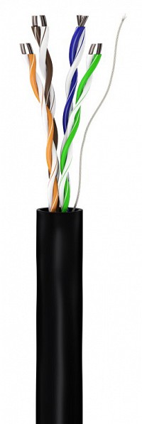 GOOBAY καλώδιο δικτύου 57198, CAT 5e U/UTP, CCA, έως 40m, 100m, μαύρο 57198
