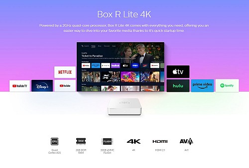 HOMATICS TV Box R Lite 4K, 2/32GB, WiFi, Google πιστοποίηση, Android 12 BOXRLITE4K