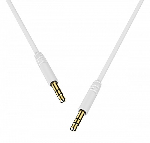 CELEBRAT καλώδιο ήχου 3.5mm AU-01, AUX, 1m, λευκό AU-01