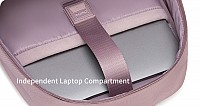CHANTRIA γυναικεία τσάντα πλάτης CB00648 με θήκη laptop 14.3L, 14L, μωβ CB00648-PU