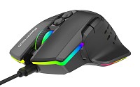 POWERTECH ενσύρματο gaming ποντίκι PT-1274, RGB φως, οπτικό, 12000DPI, μαύρο PT-1274