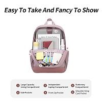 CHANTRIA γυναικεία τσάντα πλάτης CB00648 με θήκη laptop 14.3L, 14L, μωβ CB00648-PU