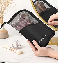 Θήκη πινέλων μακιγιάζ DA246, 13x25cm, μαύρη DA246