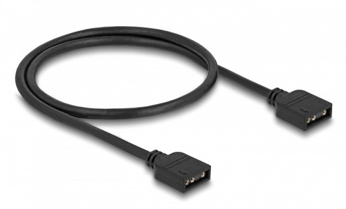DELOCK RGB hub 64128 για ARGB LEDs, 10 θύρες, μαύρο 64128